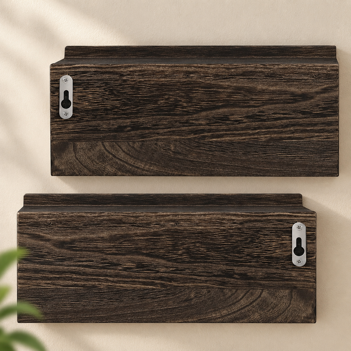 Espresso Wall Coat Hooks – Set of 2